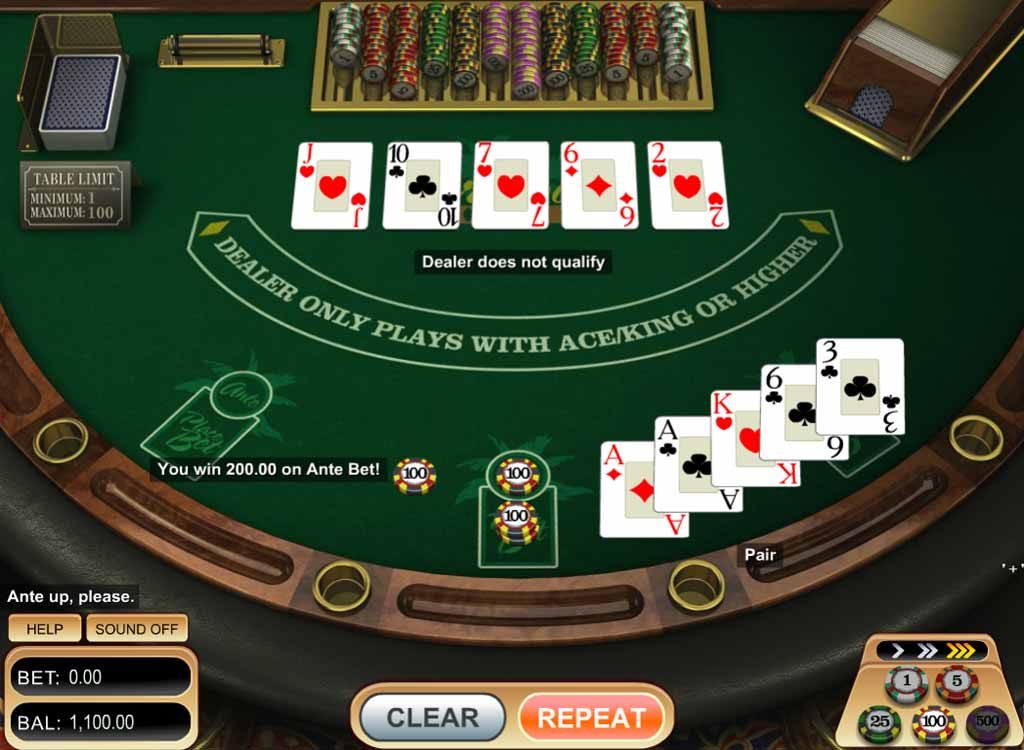caribean poker unique casino